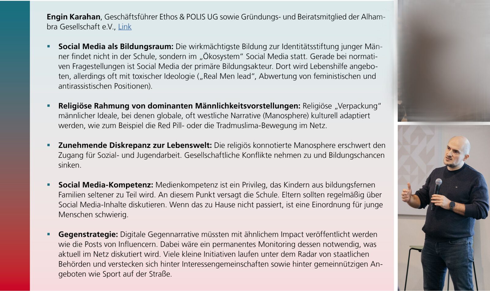 Auszug aus der offiziellen Tagungsdokumentation des 9. Dialogforums (Seite 4), Quelle: BMFSFJ / DLR Projektträger